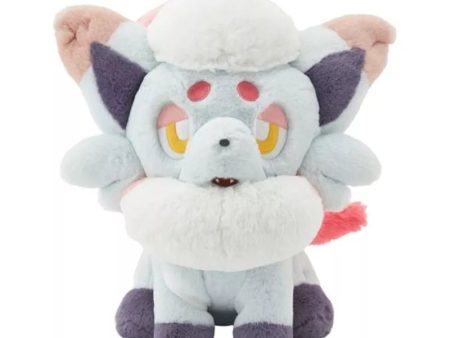 Pokemon Center Original Fuwa Fuwa Hisuian Zorua Plush Doll JAPAN OFFICIAL Discount