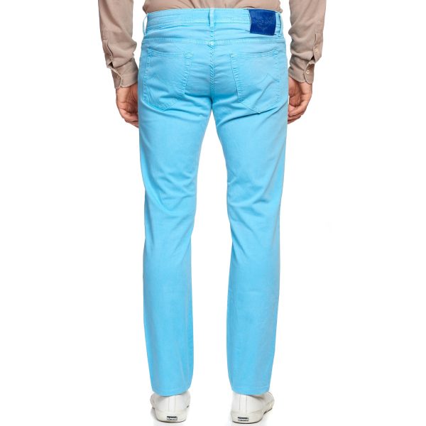 JACOB COHEN J688 Comfort Vintage Light Blue Cotton Stretch Slim Fit Jeans Pants US 33 Hot on Sale