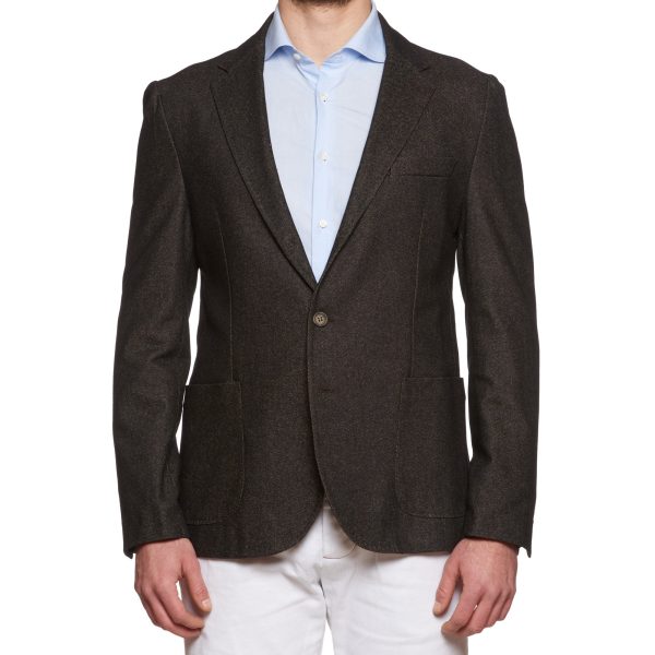 VINCENZO PALUMBO Napoli  Alfred  Brown Wool Jacket EU 56 NEW US 46 Slim Fit For Discount