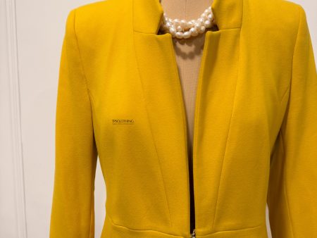 MUSTARD LAPEL BLAZER Online Sale