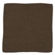 VANNUCCI Milano Handmade Brown Dot Wool Pocket Square NEW 32cm x 32cm Sale