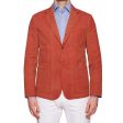 BOGLIOLI Galleria Orange Garment Dyed Cotton 4 Button Unlined Jacket 50 NEW US 40 Discount