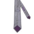 RALPH LAUREN Purple Label England Handmade Blue-White Houndstooth Silk Satin Tie NEW Discount