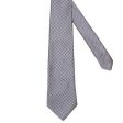 RALPH LAUREN Purple Label England Handmade Blue-White Houndstooth Silk Satin Tie NEW Discount