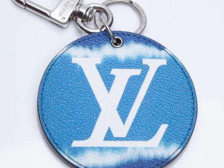 LOUIS VUITTON Monogram Escale Bag Charm Key Holder Blue Supply