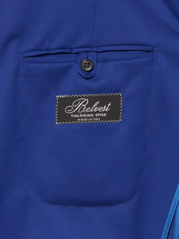 BELVEST  Jacketinthebox  Royal Blue Super 110 s Wool Jacket EU 54 NEW US 44 Supply