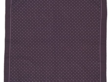 VANNUCCI Milano Handmade Purple Dot Cotton Pocket Square NEW 33cm x 32cm Online now