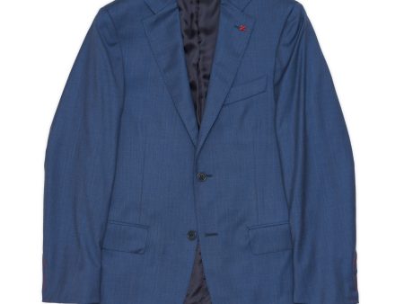 ISAIA Napoli Handmade Blue Wool Blend Jacket Sport Coat EU 44 NEW US 34 Online