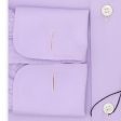 BESPOKE ATHENS Handmade Light Purple Cotton French Cuff Dress Shirt EU 38 NEW US 15 Online Sale