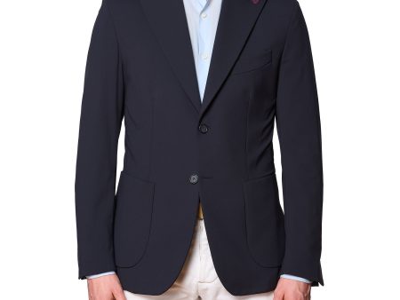 SARTORIA PARTENOPEA Navy Blue Stretch Jacket EU 50 NEW US 40 Current Model on Sale