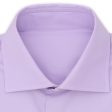 BESPOKE ATHENS Handmade Light Purple Cotton French Cuff Dress Shirt EU 38 NEW US 15 Online Sale