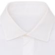 BESPOKE ATHENS Handmade White Dobby Cotton French Cuff Shirt EU 38 NEW US 15 For Cheap