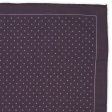 VANNUCCI Milano Handmade Purple Dot Cotton Pocket Square NEW 33cm x 32cm Online now