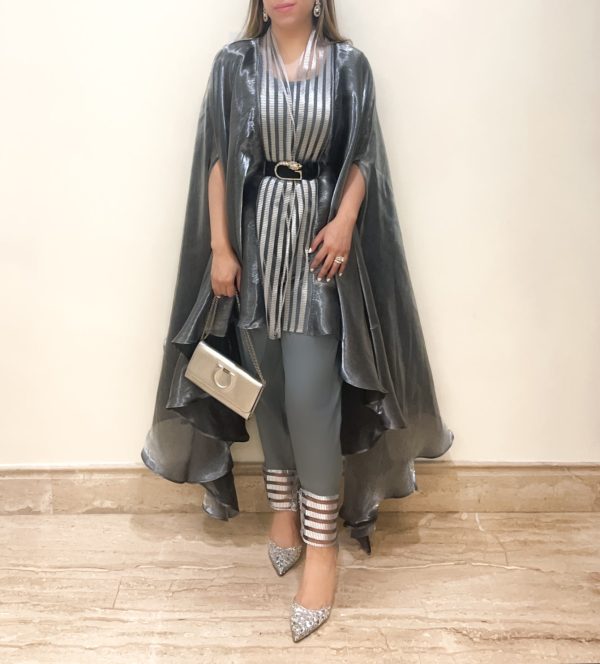 Metallic Drape Jumpsuit Hot on Sale