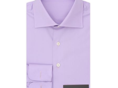 BESPOKE ATHENS Handmade Light Purple Cotton French Cuff Dress Shirt EU 38 NEW US 15 Online Sale