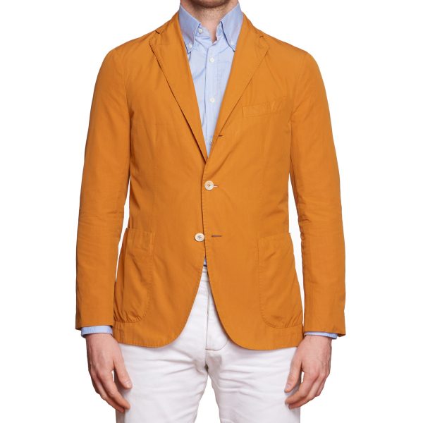 BOGLIOLI Milano  K.Jacket  Orange Cotton Unlined Jacket EU 48 NEW US 38 Online Sale