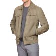 BOTTEGA VENETA Gray Suede Leather Flight Bomber Jacket EU 50 US M Online