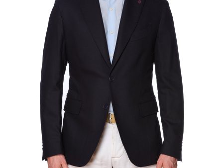 SARTORIA PARTENOPEA Navy Blue Wool-Cashmere Jacket EU 50 NEW US 40 Current Model Discount