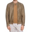 SERAPHIN Taupe Lamb Suede Leather Unlined Jacket FR 50 US M Online Sale