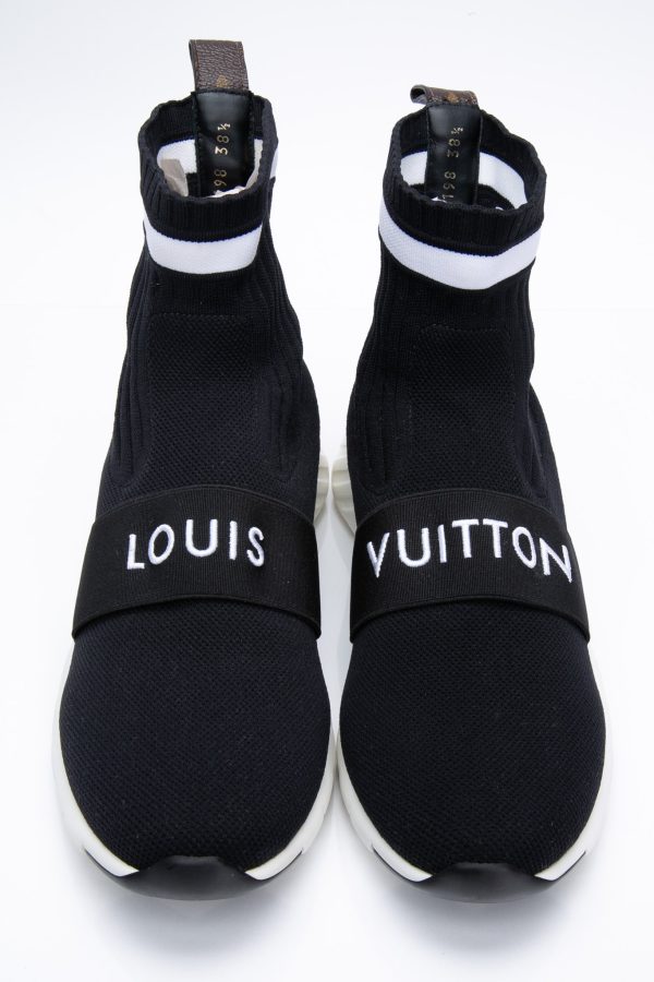 LOUIS VUITTON Monogram Stretch Fabric Aftergame Sneaker Boots 38.5 (New) Online