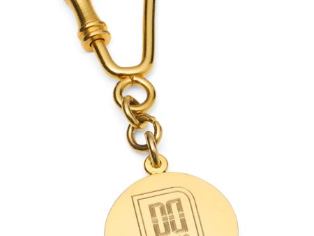 DAKS London Gold Vintage Keyring Key Holder Original Box Sale