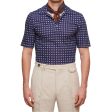 SARTORIO Napoli by KITON Navy Blue Spotted Cotton Pique Short Sleeve Polo Shirt NEW on Sale