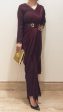 Maroon Jumpsuit sari Cheap