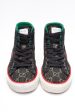 GUCCI Black Tennis 1977 High- Top Sneakers GG Canvas 39.5 Online now