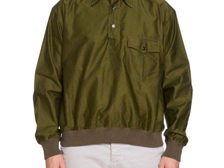 L.E.J - Cotton-Twill Half-Placket Shirt Jacket Discontinued Fashion