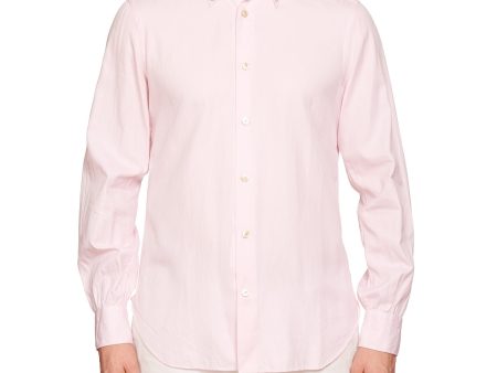 KITON Napoli Handmade Bespoke Pink Oxford Cotton Button-Down Shirt EU 39 US 15.5 For Sale