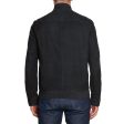 BOTTEGA VENETA Black Sheepskin Suede Leather Flight Bomber Jacket EU 50 NEW US M Fashion