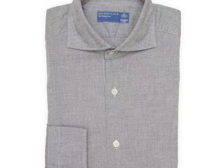 BARBA Napoli for Dandylife Gray Brushed Cotton Shirt EU 38 NEW US 15 Online Sale