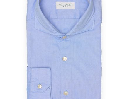 TINTORIA MATTEI 954 Blue Oxford Cotton Dress Shirt EU 43 NEW US 17 Cheap