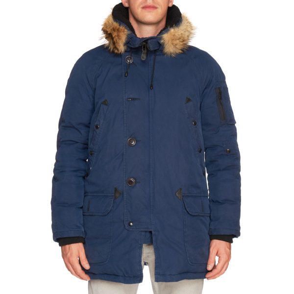 SPIEWAK & SONS  Golden Fleece  Blue Down N-3B Parka Coat US L USA Slim For Discount