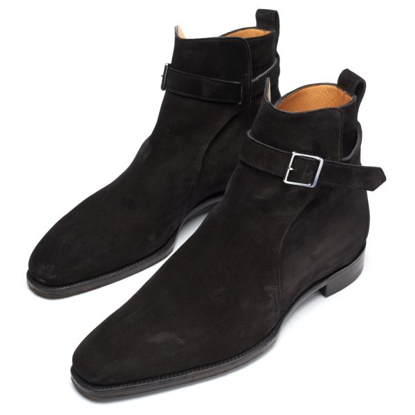 GAZIANO & GIRLING  London  Black Suede Leather Jodphur Boots UK 8E US 8.5 Last MH71 Online now