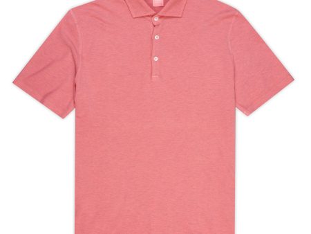 FEDELI Tommy Heather Punch Pink Cotton Short Sleeve Pique Polo Shirt NEW Fashion