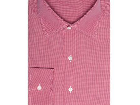 BESPOKE ATHENS Handmade Reded Cotton Dress Shirt EU 41 NEW US 16 For Discount