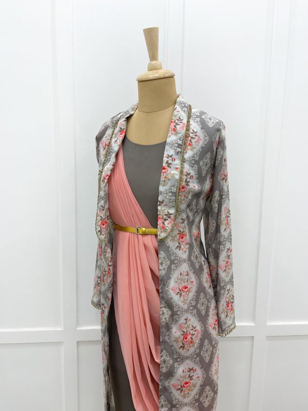 Floral Jumpsuit Drape on Sale