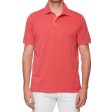 FEDELI  North  Rouge Pink Cotton Pique Frosted Short Sleeve Polo Shirt 50 NEW M Online now