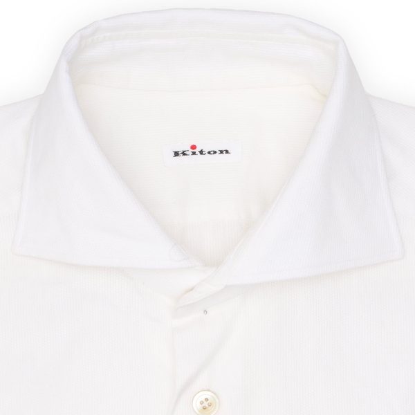 KITON Napoli Handmade White Oxford Cotton Dress Shirt EU 39 NEW US 15.5 Online Sale