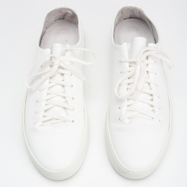 JAK  Atom  All White Full Grain Calf Leather Low-Top Sneaker Shoes EU 42 US 9 Online now