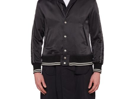 MAISON MIHARA YASUHIRO Black Satin Reversible Jacket Coat Size 46 US XS For Sale