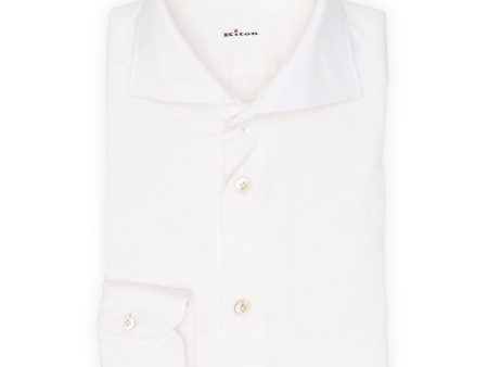 KITON Napoli Handmade White Oxford Cotton Dress Shirt EU 39 NEW US 15.5 Online Sale