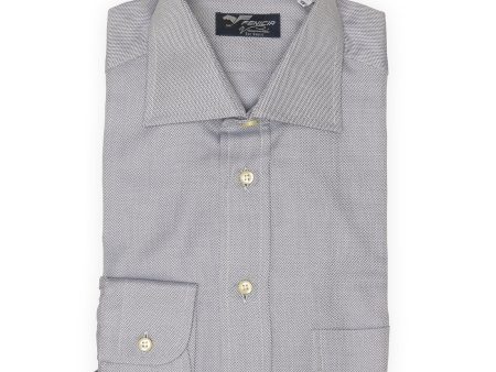 FENICIA for Vannucci Gray Cotton Dress Shirt EU 38 NEW US 15 Online Sale