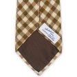 MATTABISCH for VANNUCCI Olive Plaid Cashmere Tie NEW Online Sale