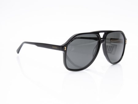 GUCCI Black Pilot Acetate Sunglasses (New) Online