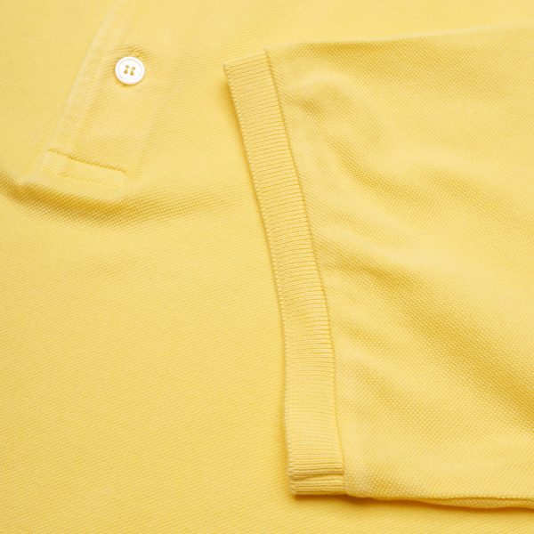 FEDELI  North  Yellow Cotton Pique Short Sleeve Polo Shirt 56 NEW 2XL Slim Fit Online Hot Sale