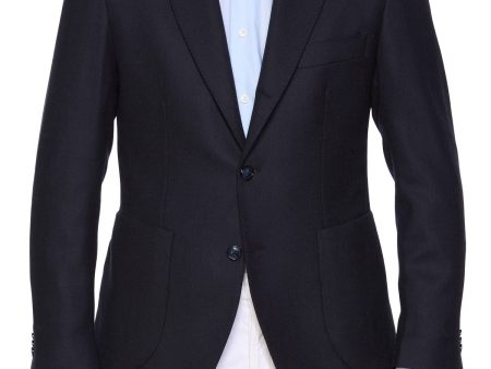 SARTORIA PARTENOPEA Navy Twill Super 120 S Jacket Blazer EU 50 NEW US 40 Current Model Online Hot Sale