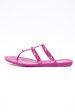 VALENTINO GARAVANI Fuchsia Thongs Jelly Rockstud Flat Sandals 41 (New) Discount