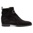 GAZIANO & GIRLING  London  Black Suede Leather Jodphur Boots UK 8E US 8.5 Last MH71 Online now